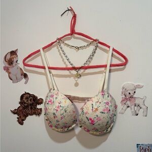 Floral Print Women's Bra